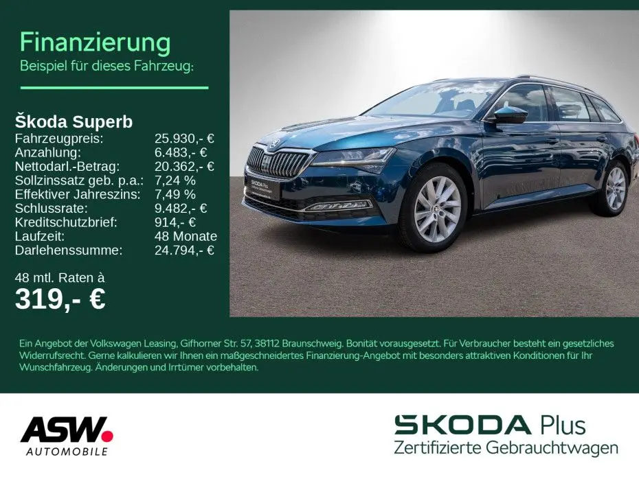 Photo 1 : Skoda Superb 2021 Diesel