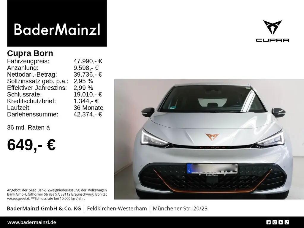 Photo 1 : Cupra Born 2023 Non renseigné