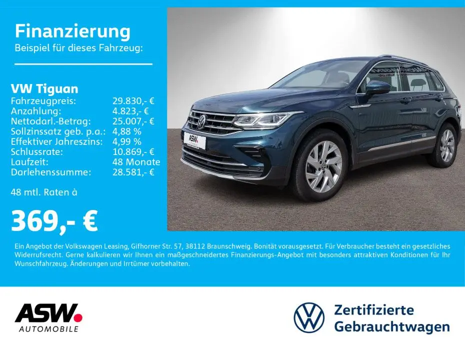 Photo 1 : Volkswagen Tiguan 2021 Diesel