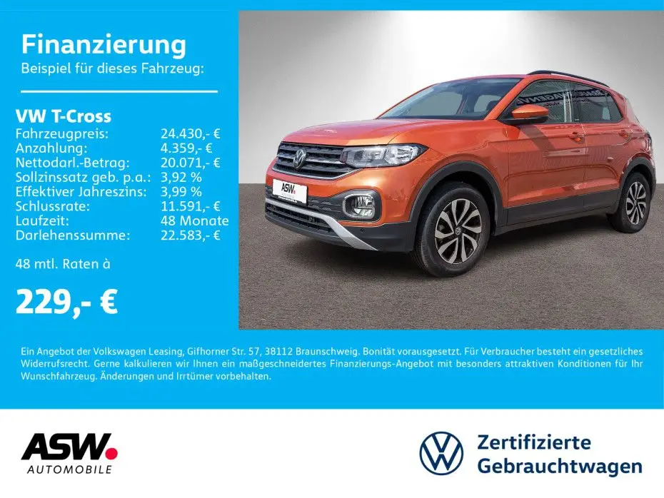 Photo 1 : Volkswagen T-cross 2023 Petrol