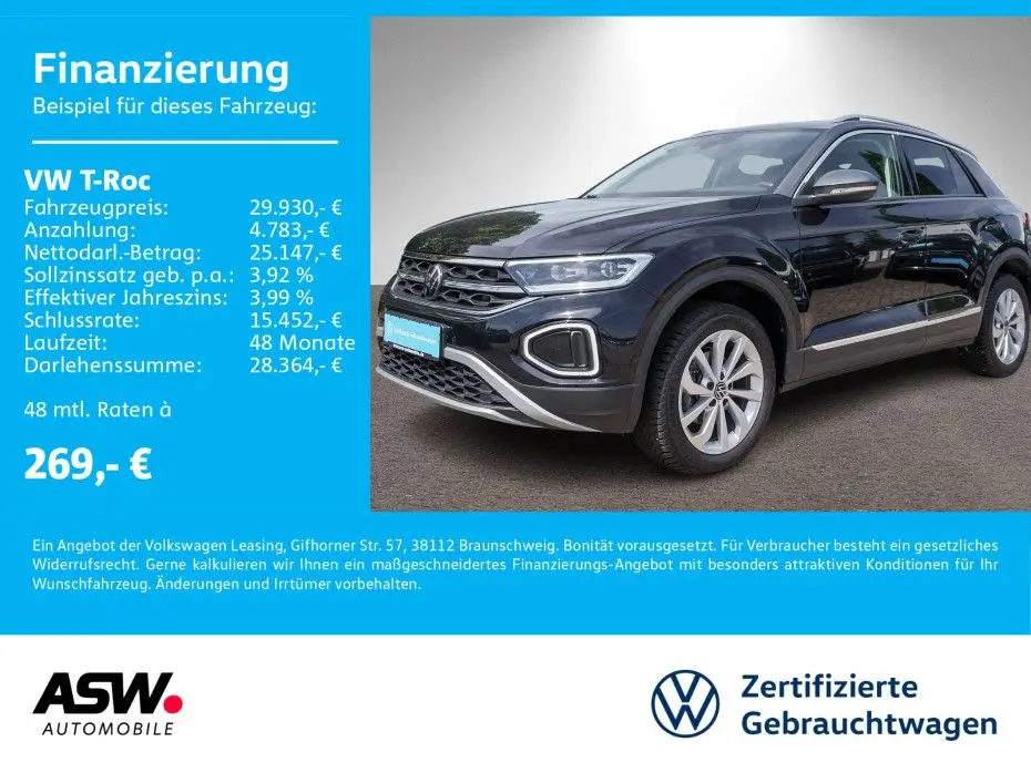 Photo 1 : Volkswagen T-roc 2023 Petrol