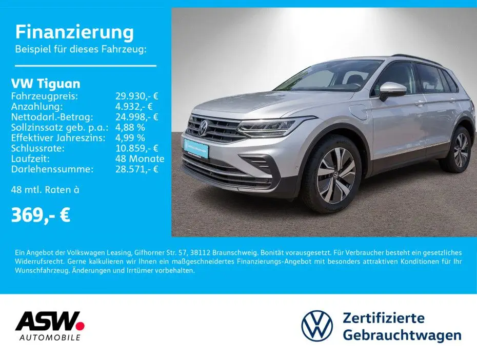 Photo 1 : Volkswagen Tiguan 2021 Hybride