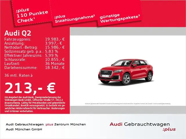 Photo 1 : Audi Q2 2020 Essence