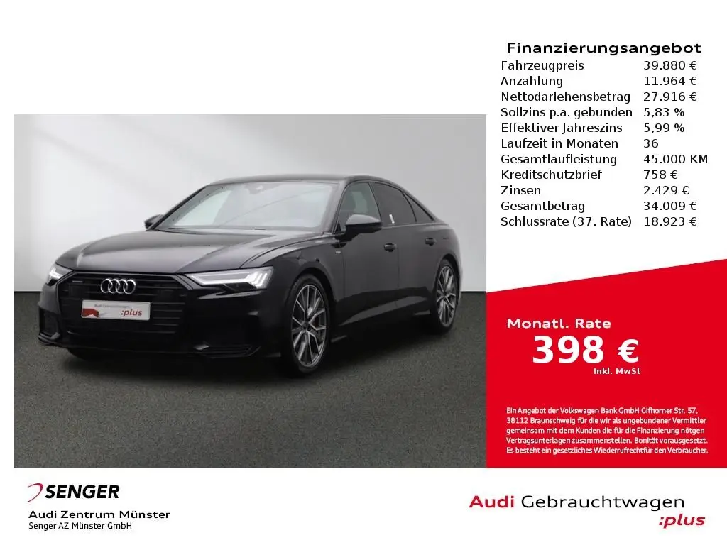 Photo 1 : Audi A6 2020 Hybride