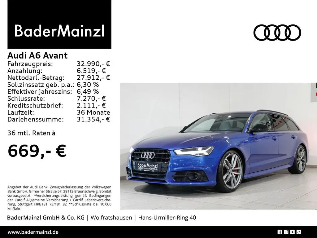 Photo 1 : Audi A6 2017 Diesel