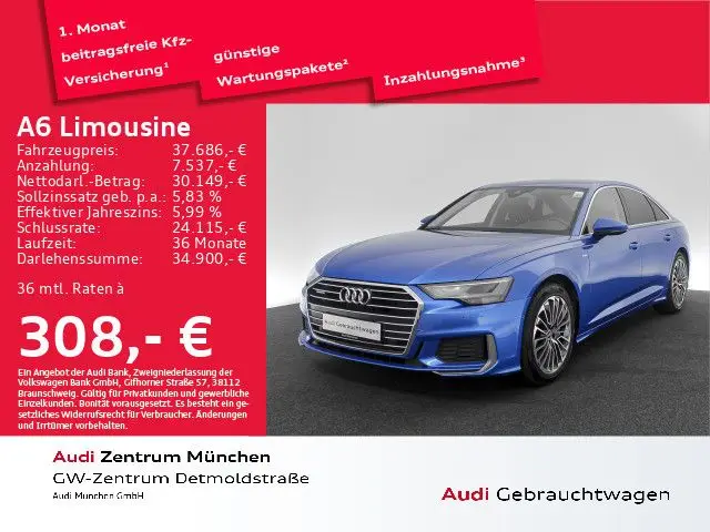 Photo 1 : Audi A6 2021 Hybride