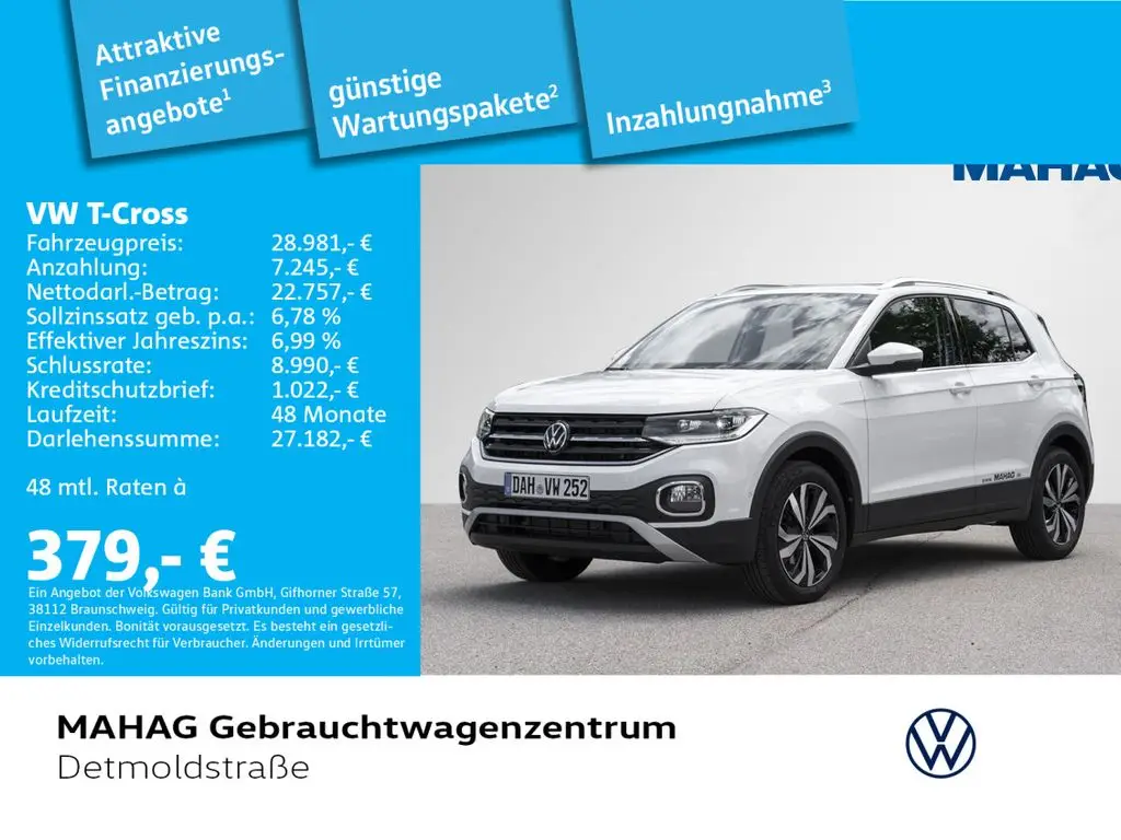 Photo 1 : Volkswagen T-cross 2024 Petrol