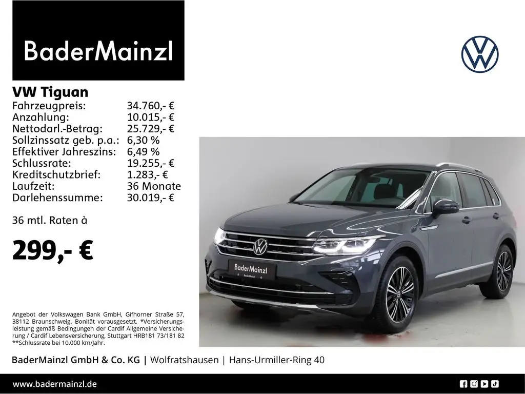 Photo 1 : Volkswagen Tiguan 2023 Diesel