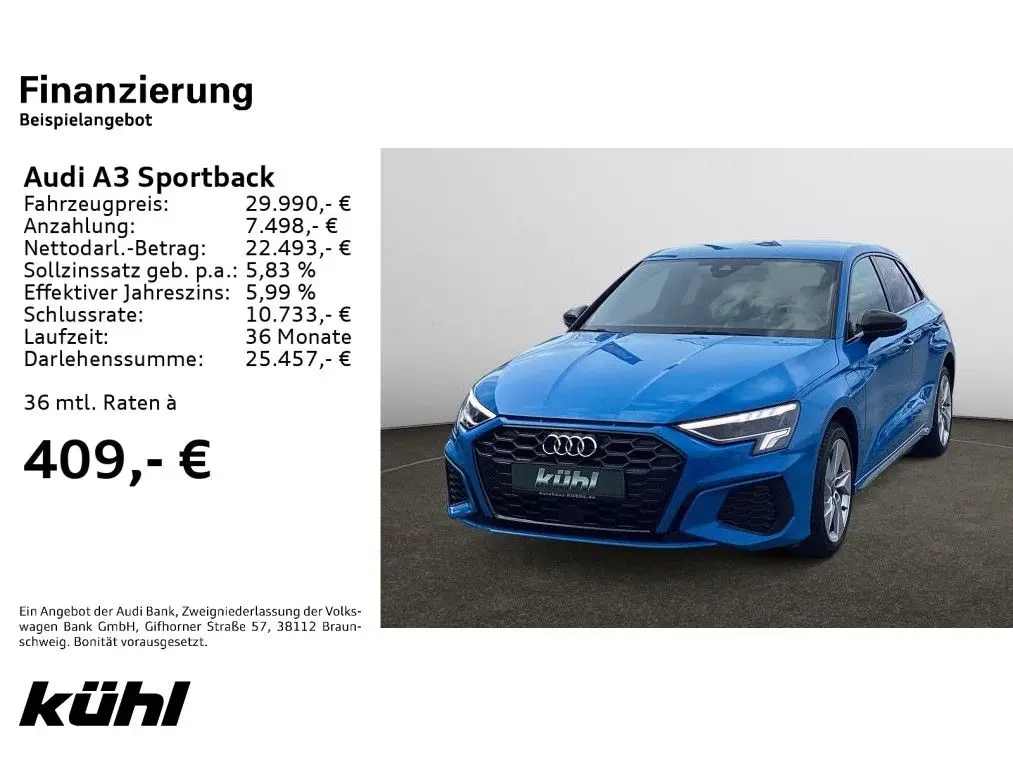 Photo 1 : Audi A3 2022 Hybride