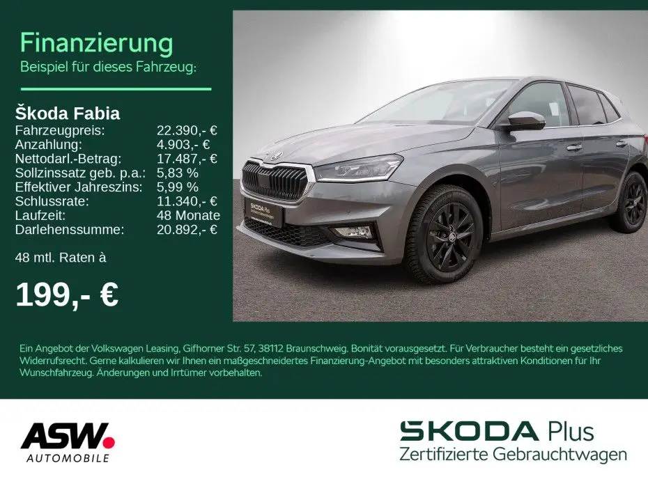 Photo 1 : Skoda Fabia 2024 Essence