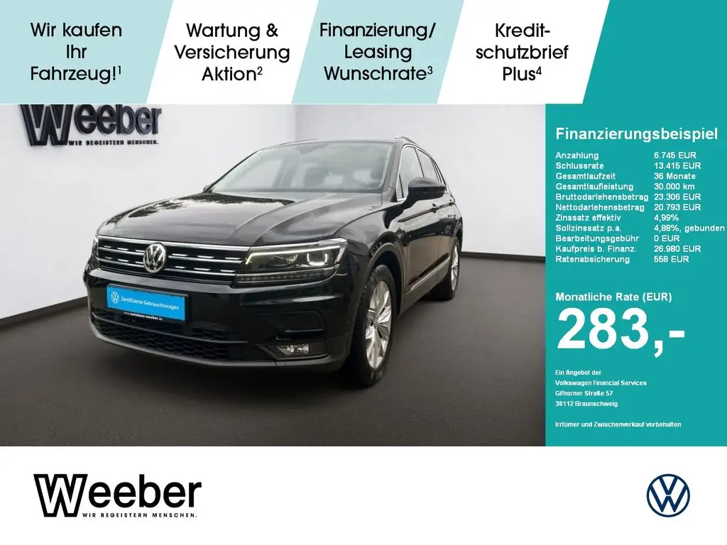 Photo 1 : Volkswagen Tiguan 2019 Essence