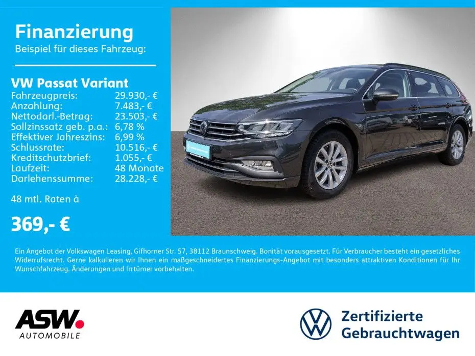 Photo 1 : Volkswagen Passat 2024 Essence