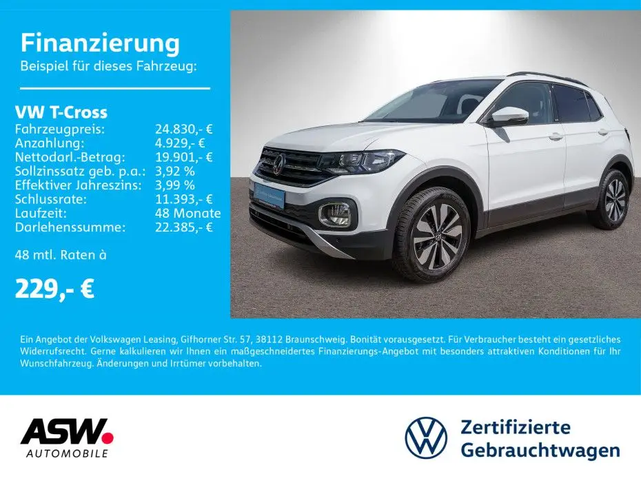 Photo 1 : Volkswagen T-cross 2024 Essence