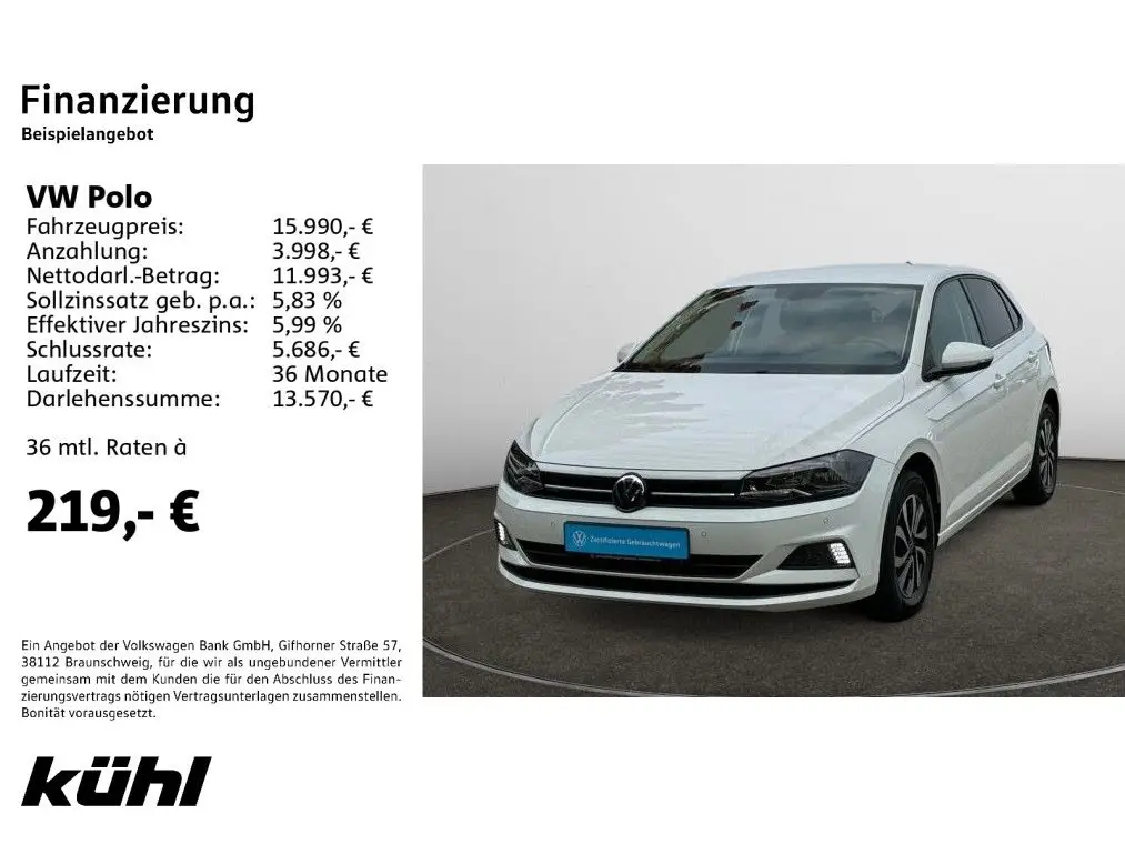 Photo 1 : Volkswagen Polo 2021 Essence