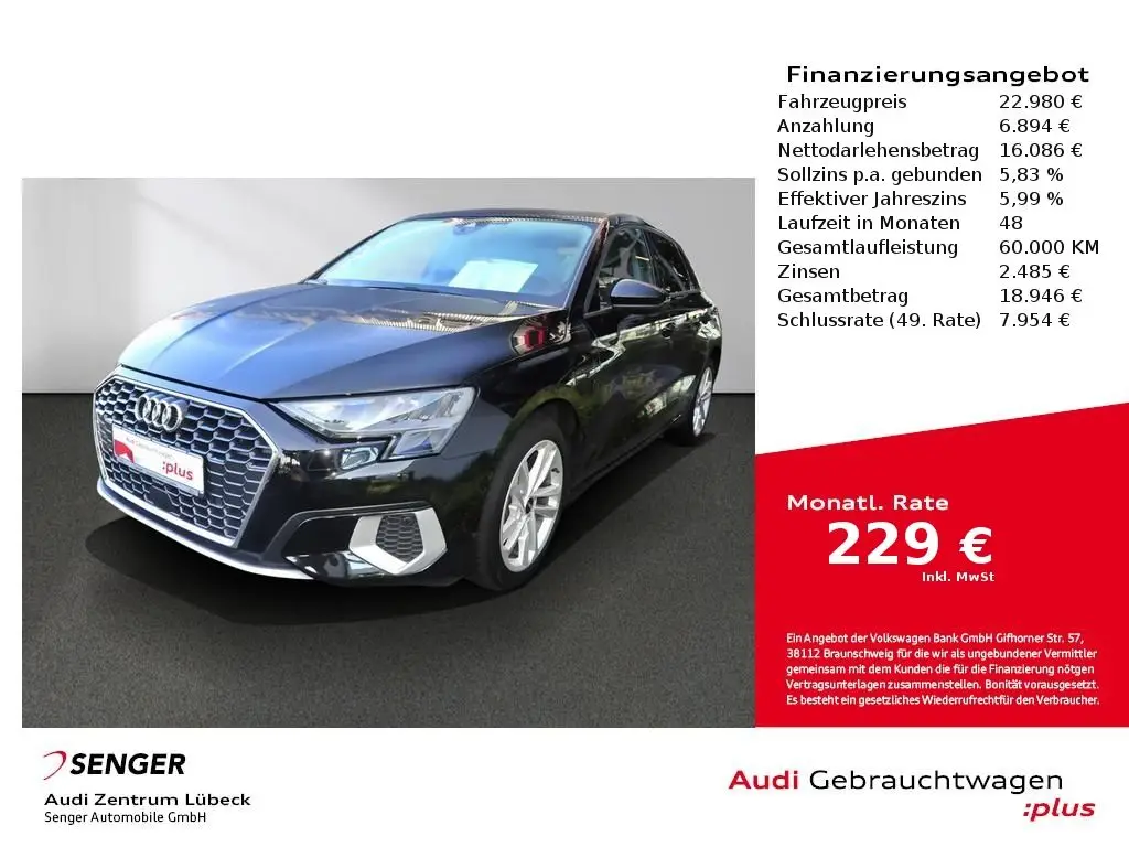 Photo 1 : Audi A3 2021 Hybride