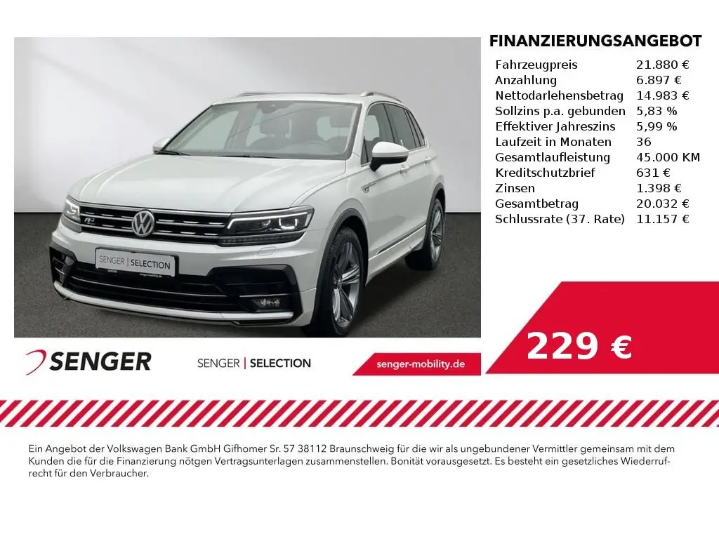 Photo 1 : Volkswagen Tiguan 2019 Diesel