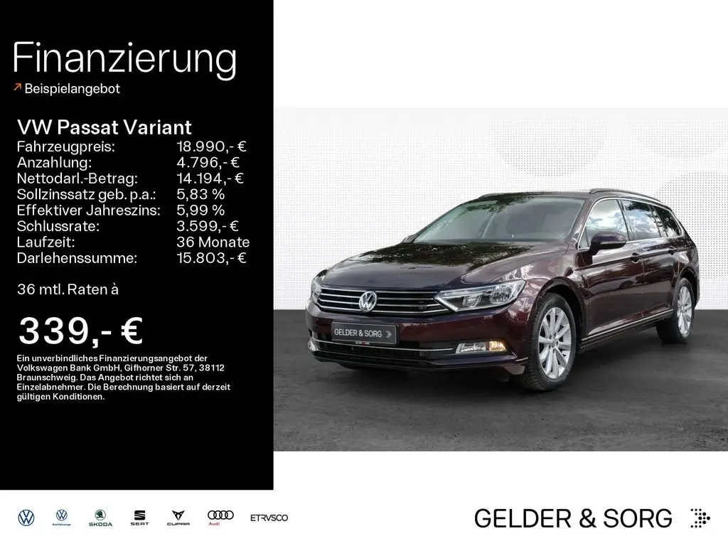 Photo 1 : Volkswagen Passat 2016 Diesel