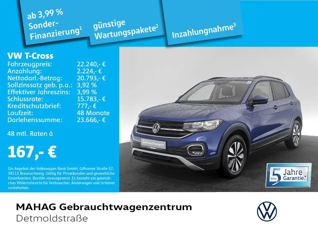 Photo 1 : Volkswagen T-cross 2023 Essence