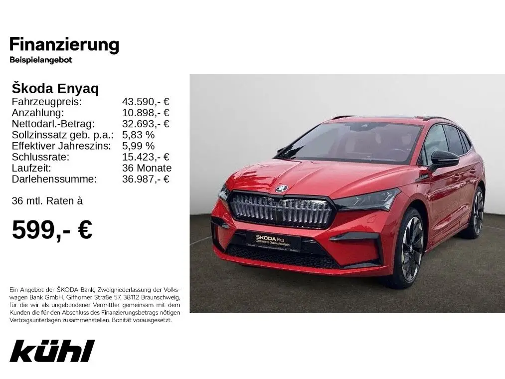 Photo 1 : Skoda Enyaq 2022 Non renseigné