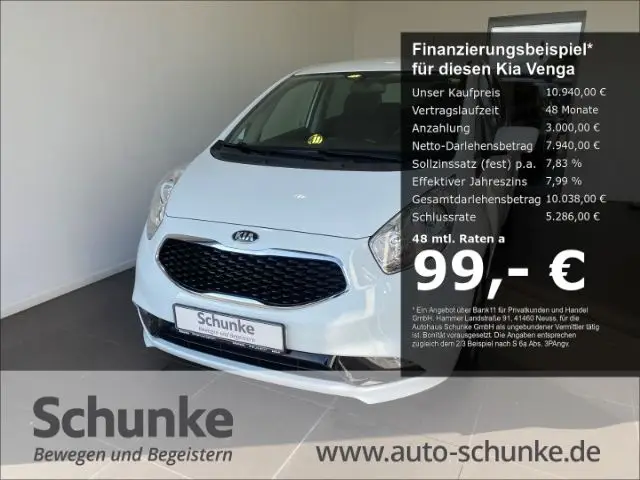 Photo 1 : Kia Venga 2016 Petrol