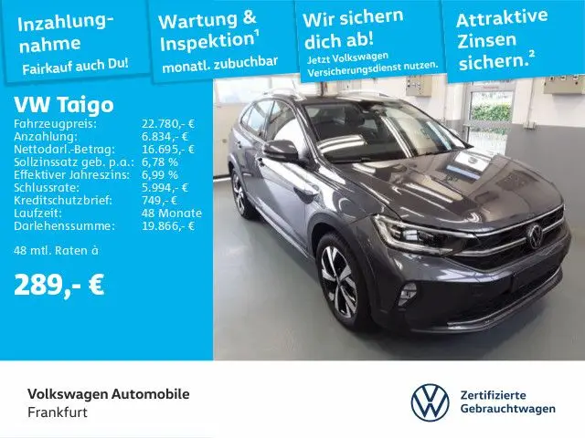 Photo 1 : Volkswagen Taigo 2023 Petrol