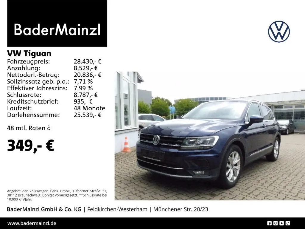 Photo 1 : Volkswagen Tiguan 2020 Diesel