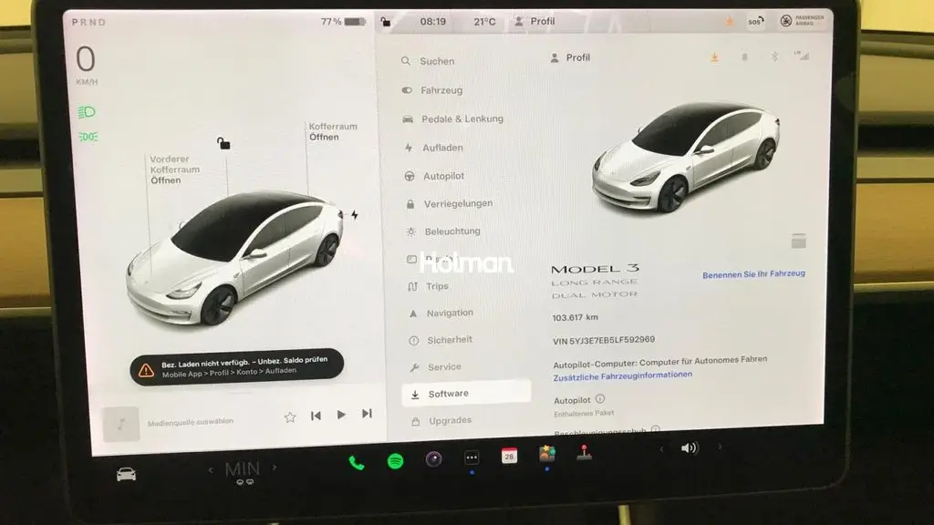 Photo 1 : Tesla Model 3 2020 Non renseigné