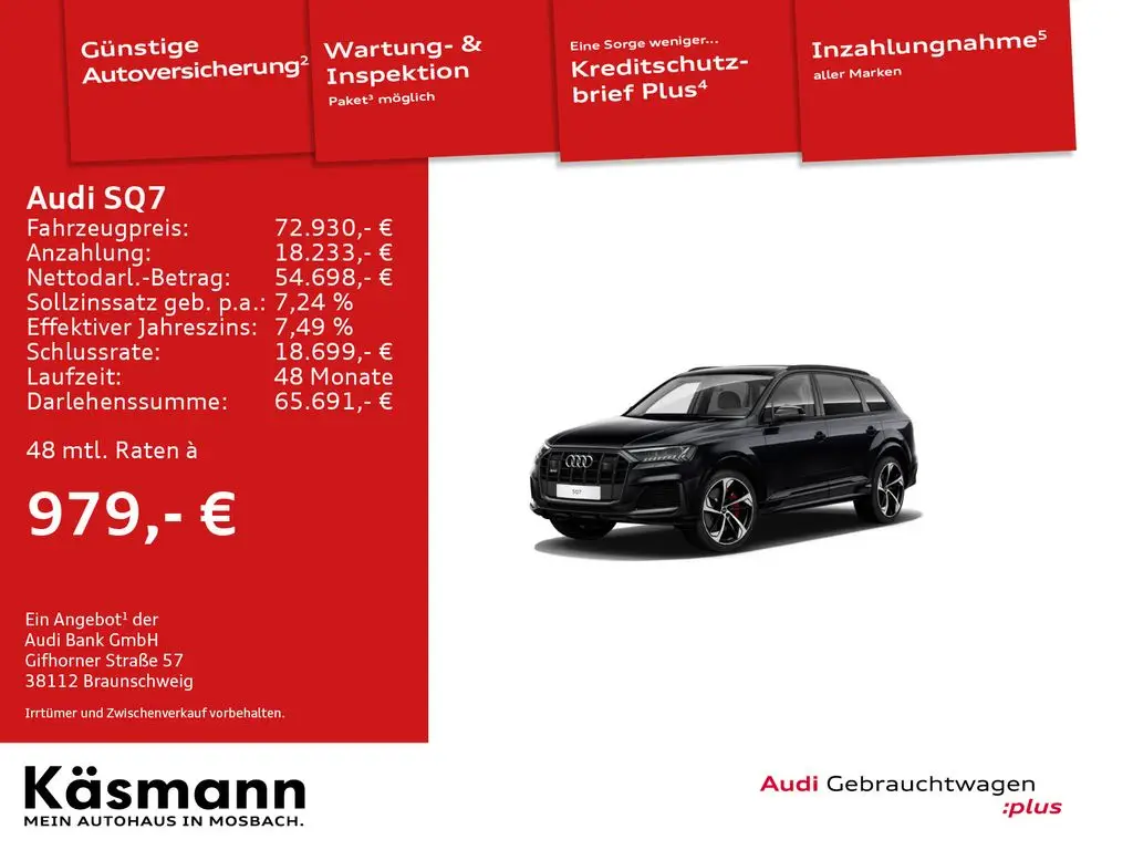 Photo 1 : Audi Sq7 2019 Diesel