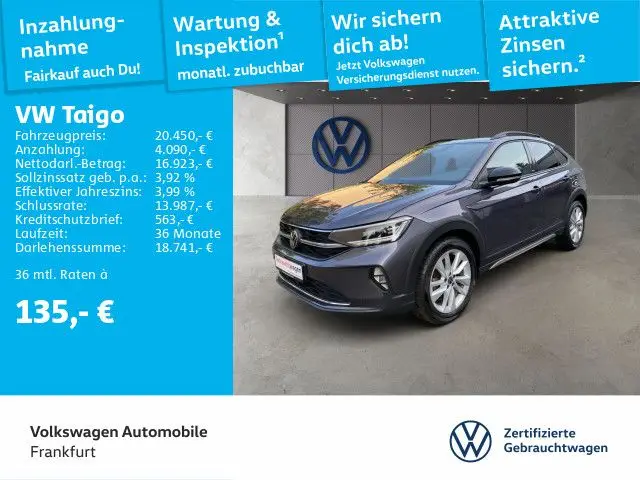 Photo 1 : Volkswagen Taigo 2023 Petrol