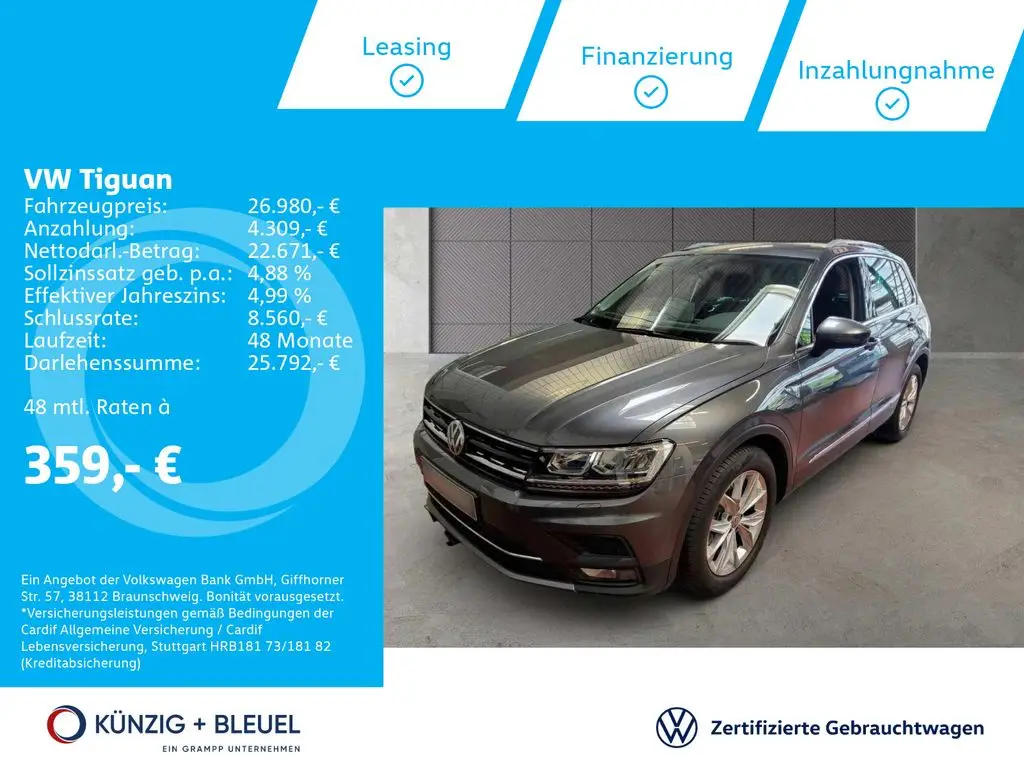 Photo 1 : Volkswagen Tiguan 2020 Essence