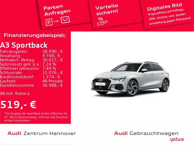 Photo 1 : Audi A3 2023 Hybride