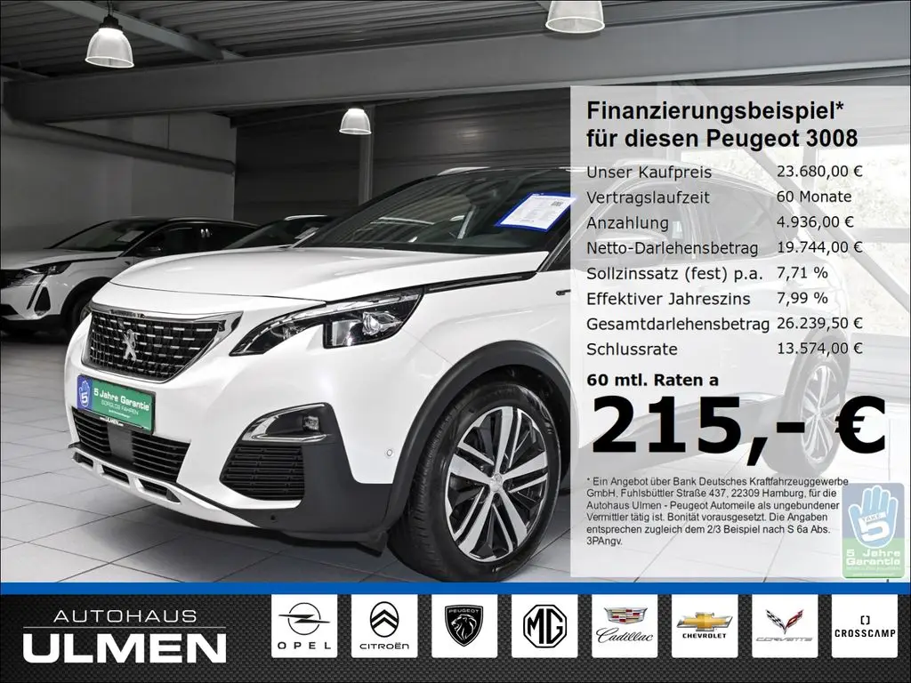 Photo 1 : Peugeot 3008 2019 Diesel