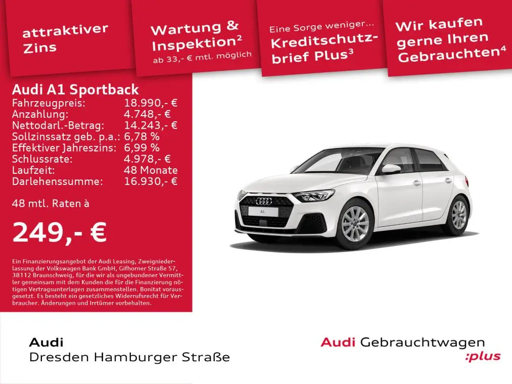 Photo 1 : Audi A1 2020 Petrol