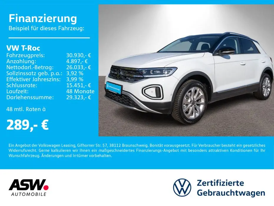 Photo 1 : Volkswagen T-roc 2024 Petrol