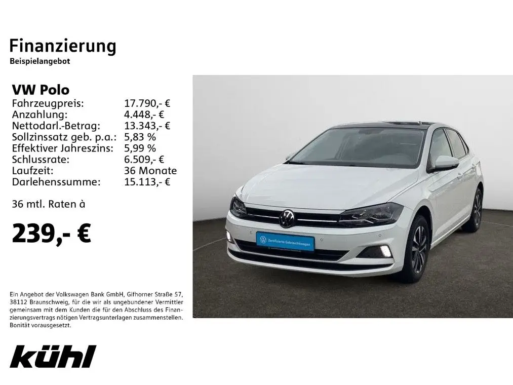 Photo 1 : Volkswagen Polo 2020 Essence