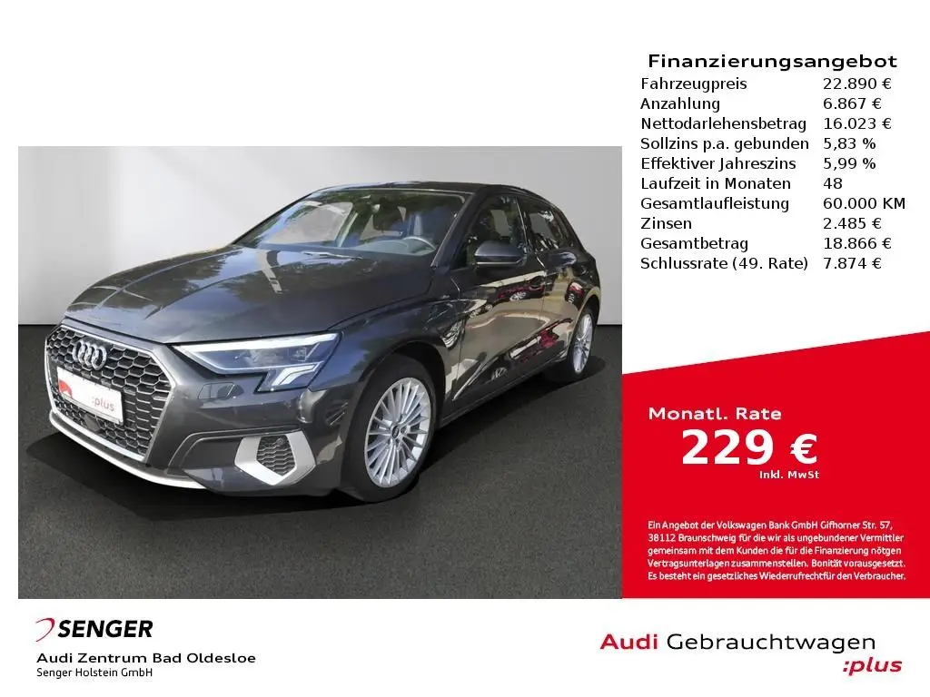 Photo 1 : Audi A3 2021 Hybride