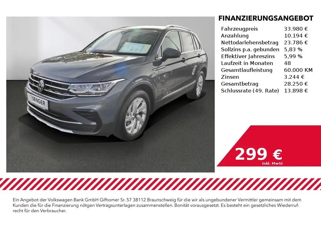 Photo 1 : Volkswagen Tiguan 2024 Petrol