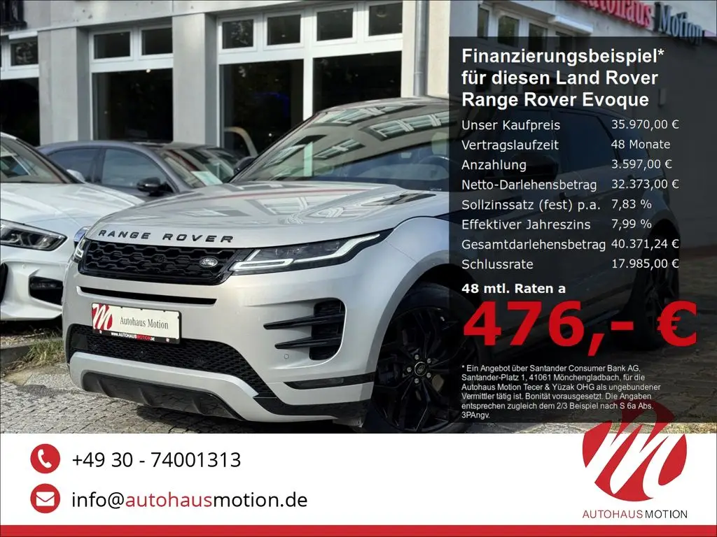 Photo 1 : Land Rover Range Rover Evoque 2020 Diesel