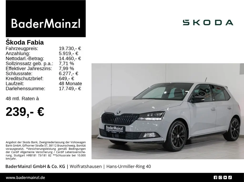 Photo 1 : Skoda Fabia 2021 Petrol