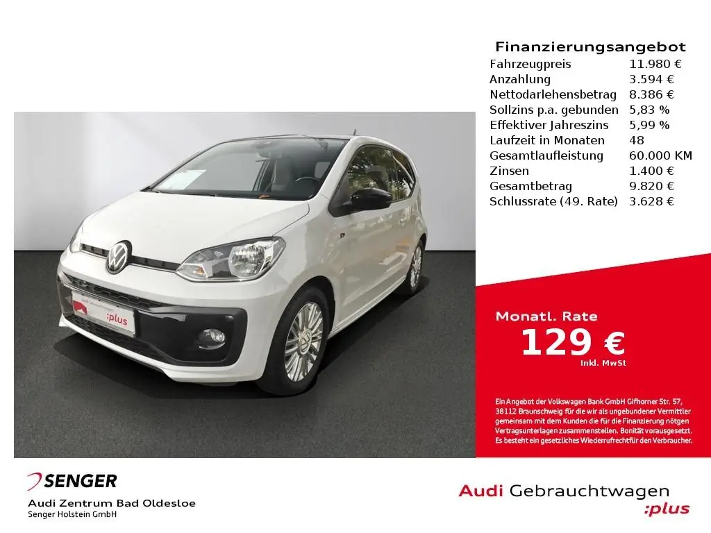 Photo 1 : Volkswagen Up! 2020 Petrol