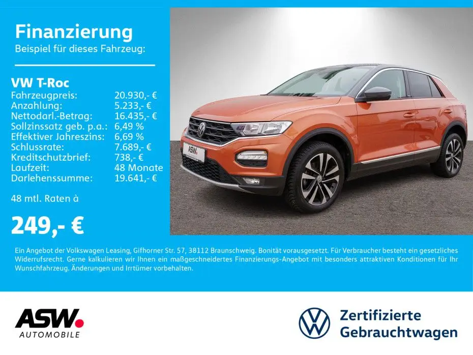 Photo 1 : Volkswagen T-roc 2020 Petrol