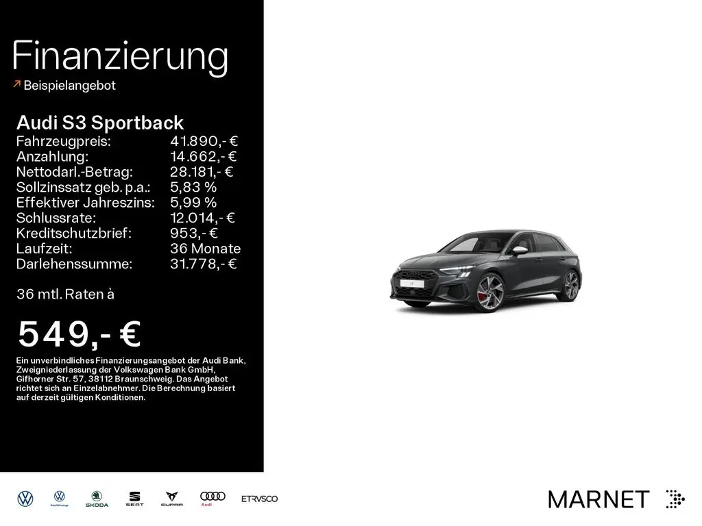 Photo 1 : Audi S3 2023 Essence