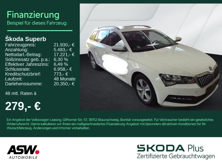 Photo 1 : Skoda Superb 2021 Diesel