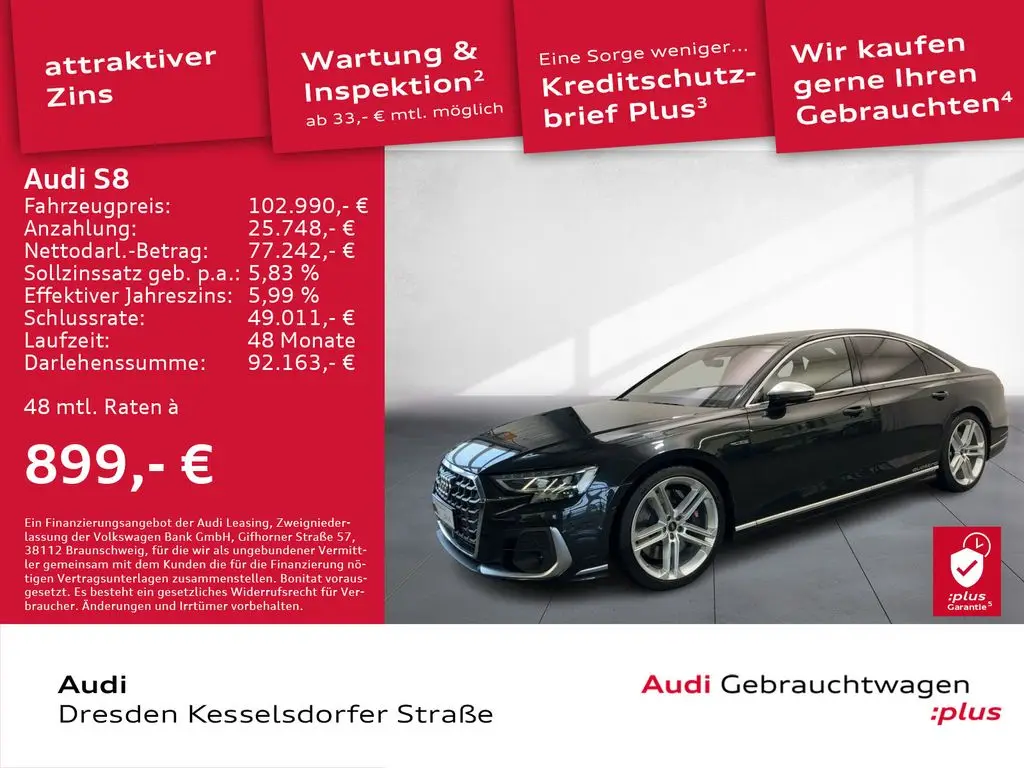 Photo 1 : Audi S8 2022 Essence