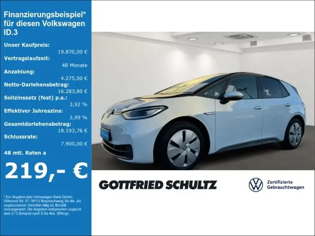 Photo 1 : Volkswagen Id.3 2021 Non renseigné