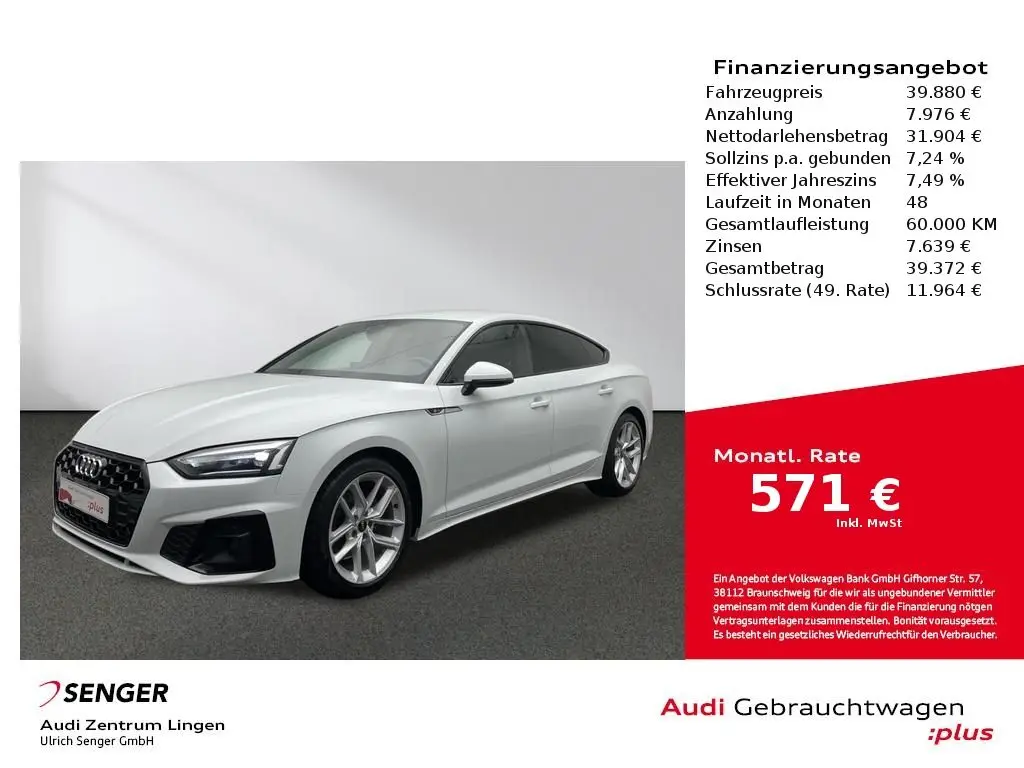 Photo 1 : Audi A5 2022 Essence