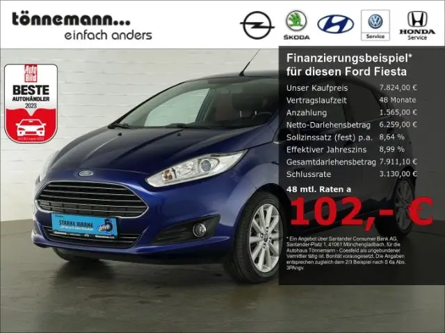 Photo 1 : Ford Fiesta 2016 Petrol