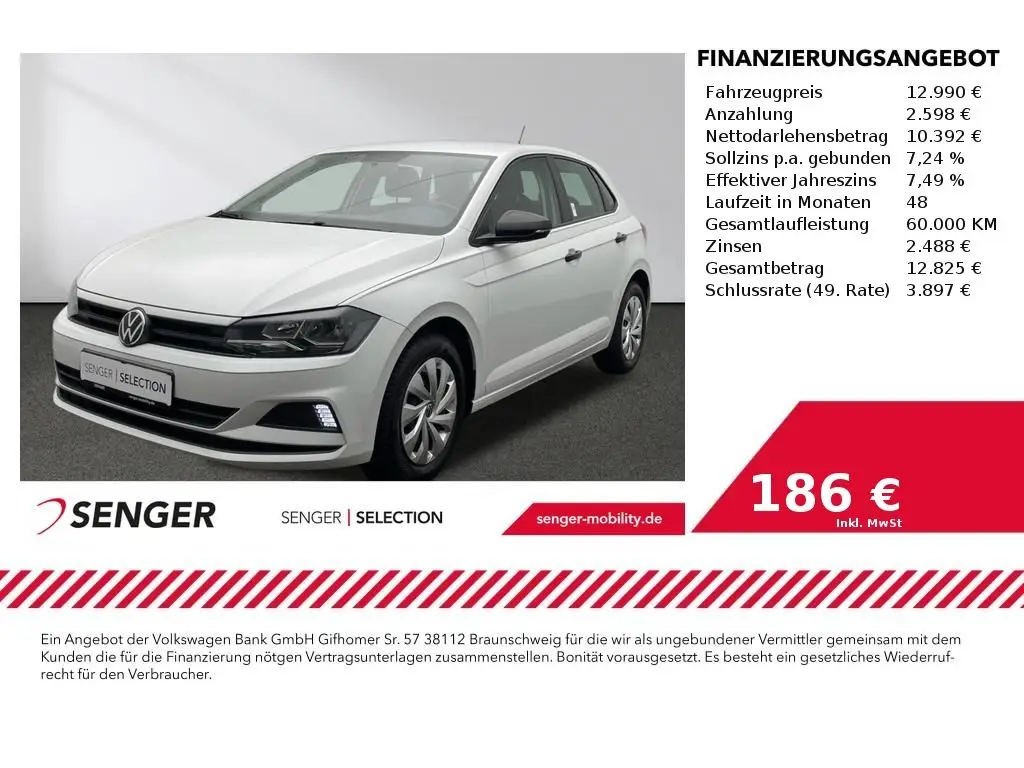 Photo 1 : Volkswagen Polo 2020 Essence