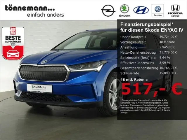 Photo 1 : Skoda Enyaq 2023 Non renseigné