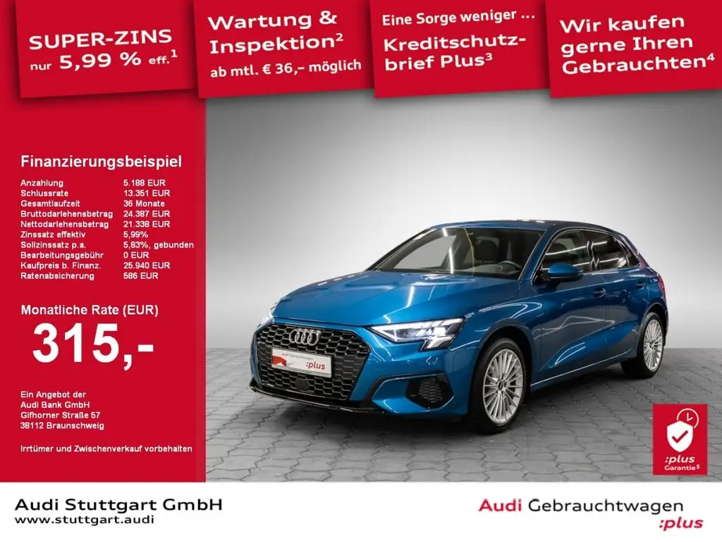 Photo 1 : Audi A3 2020 Essence